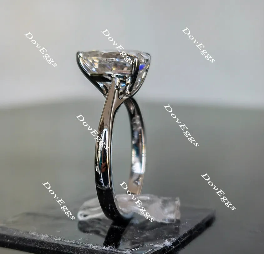 Doveggs solitaire moissanite engagement ring for women