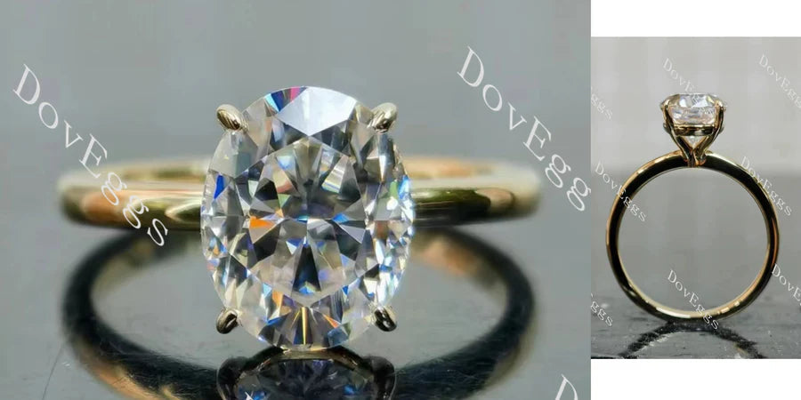 Doveggs solitaire engagement ring semi-mount only(Exclusively to DovEggs Stones)