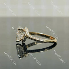 Stephanie’s Promise pave channel engagement ring semi-mount only(Exclusively to DovEggs Stones)