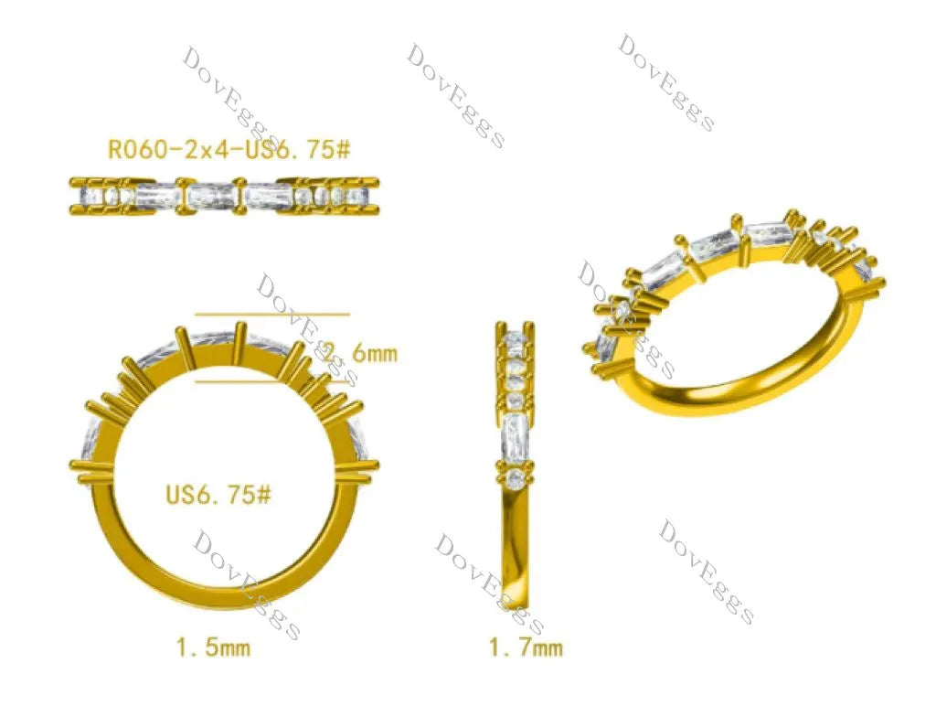 MORSE CODE I LOVE YOU moissanite/lab grown diamond wedding band-1.7mm band width