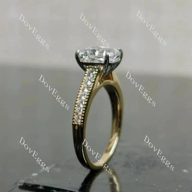 Doveggs half eternity engagement ring semi-mount only(Exclusively to DovEggs Stones)