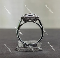 Doveggs halo moissanite engagement ring