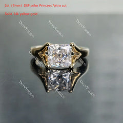 Doveggs solitaire split shank engagement ring semi-mount only(Exclusively to DovEggs Stones)