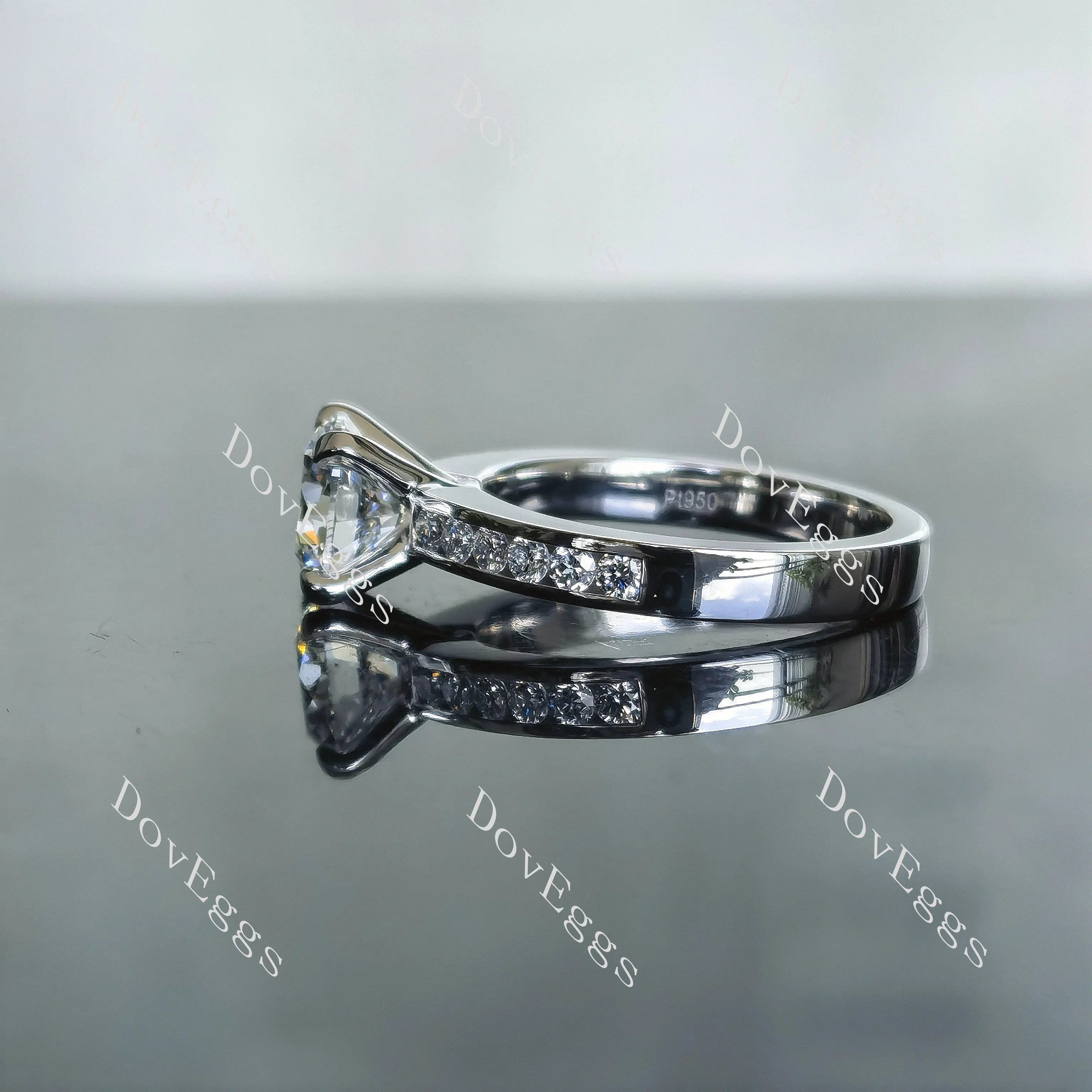 Doveggs Round Channel Set Lab Grown Diamond Ring