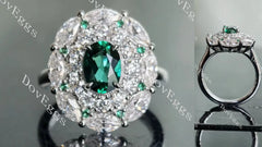 DovEggs double halo engagement ring semi-mount only(Exclusively to DovEggs Stones)