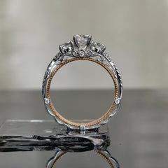 doveggs 1.1 carat round lab created diamond CVD engagement ring (size 7)