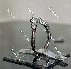 Doveggs halo colored moissanite engagement ring only