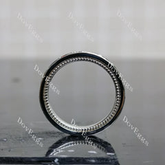 Doveggs vintage art deco wedding band-2.5mm band width