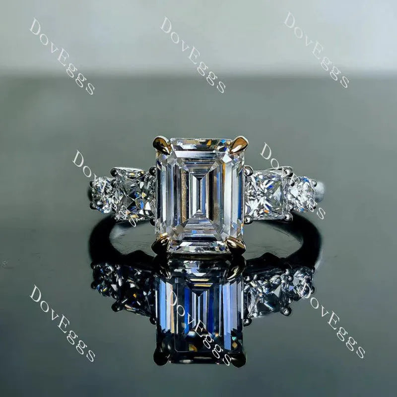DovEggs side stones engagement ring semi-mount only(Exclusively to DovEggs Stones)