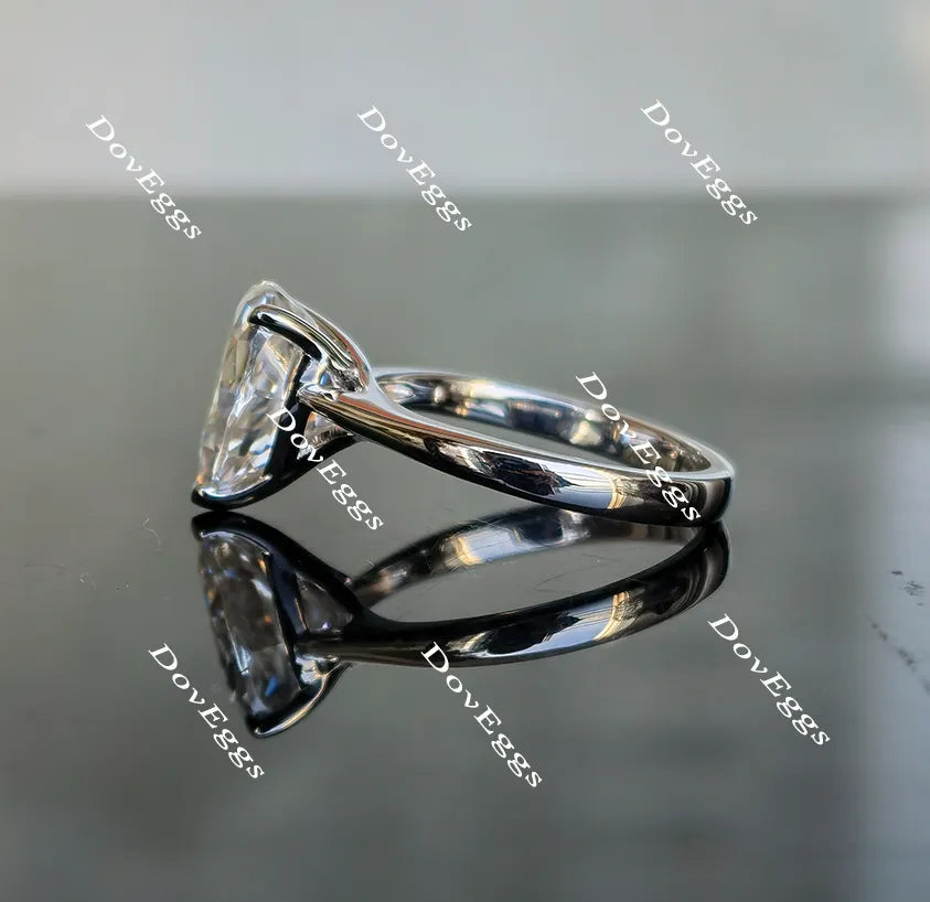 Doveggs solitaire moissanite engagement ring for women