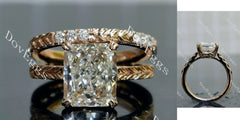 Brayleigh Radiant Solitaire Lab Grown Diamond Bridal Set (2 rings)