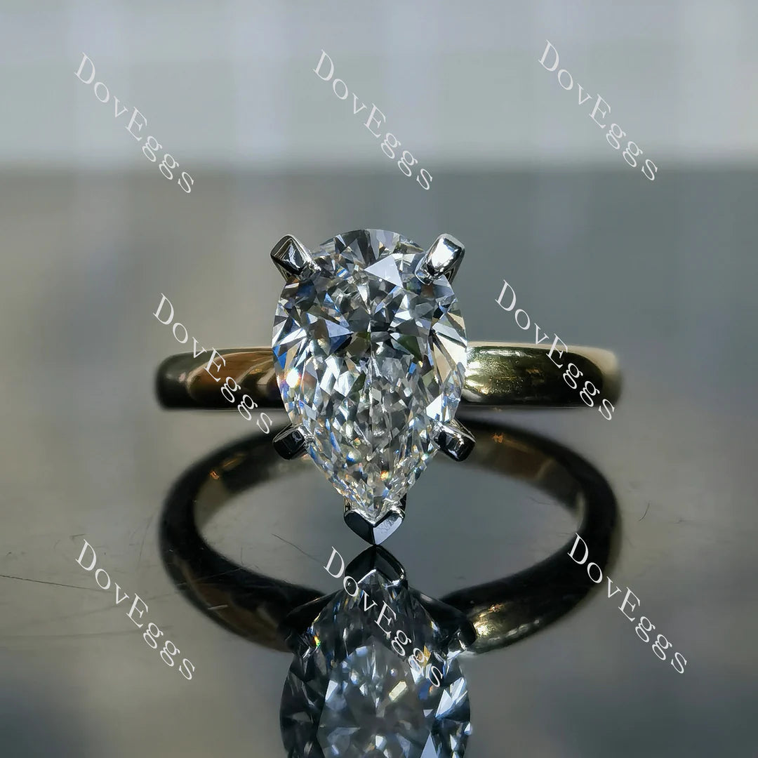 Doveggs solitaire pave engagement ring semi-mount only(Exclusively to DovEggs Stones)