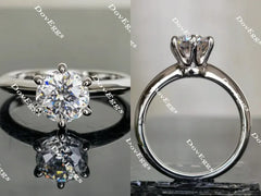 Doveggs classic 6 prongs solitaire style engagement ring semi-mount only(Exclusively to DovEggs Stones)