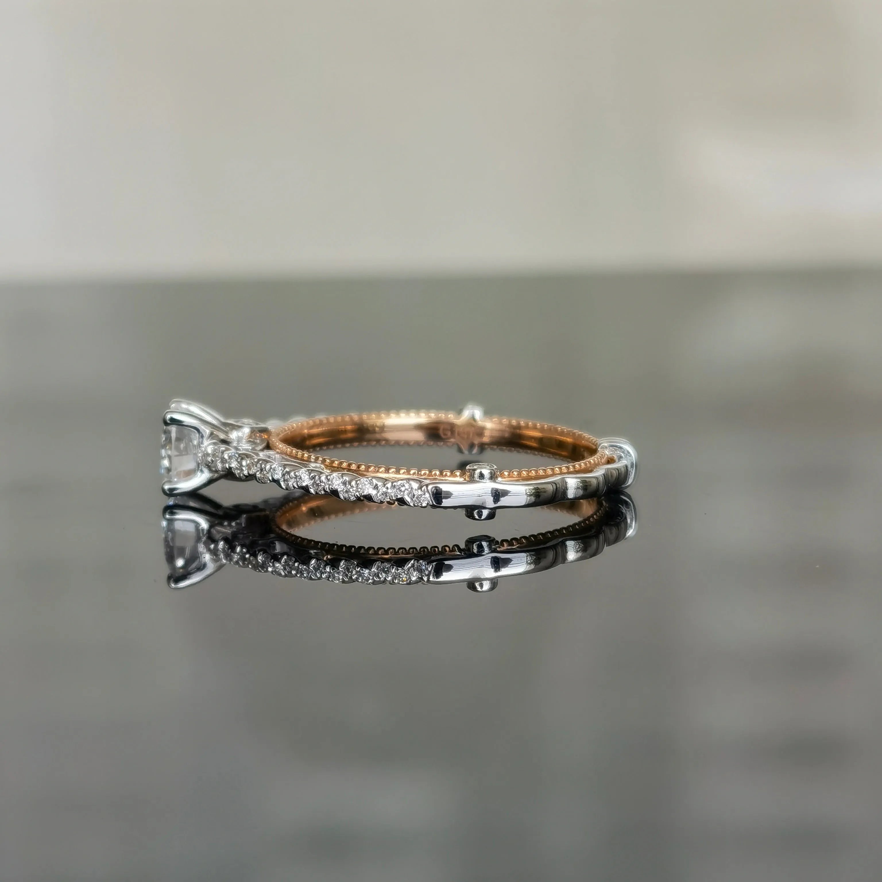 doveggs 0.5 carat round lab created diamond CVD engagement ring (size 7)
