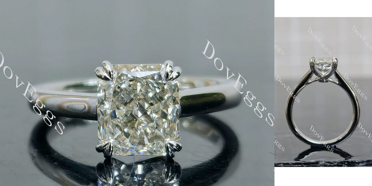The Jessica Radiant Pave Lab Grown Diamond Engagement Ring