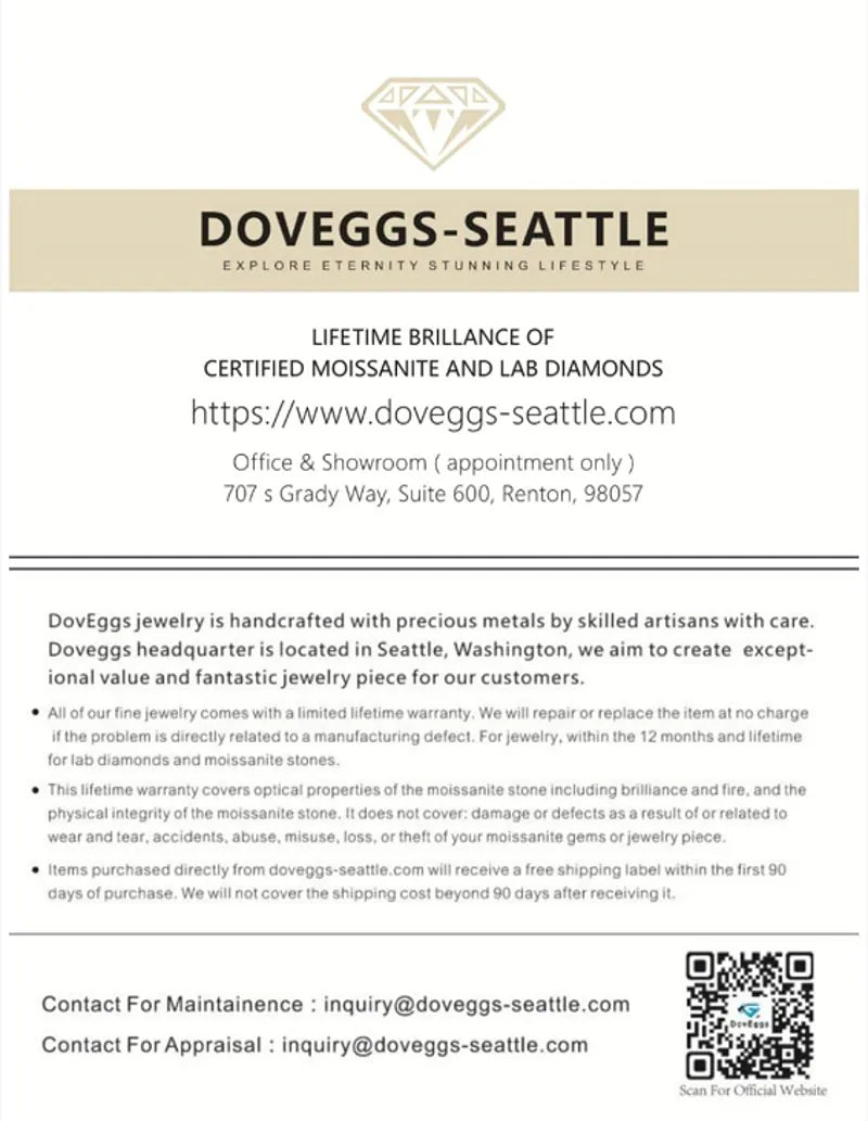 Doveggs Half eternity stacking infinity moissanite/lab diamond wedding band-1.7mm band width