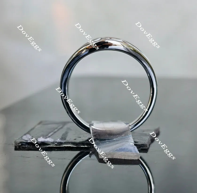 The Hero moissanite/lab grown diamond ring/wedding band-2.5mm band width