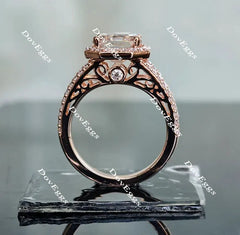 DovEggs split shank halo pave engagement ring only semi-mount only(Exclusively to DovEggs Stones)