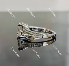 DovEggs half eternity pave engagement ring only semi-mount only(Exclusively to DovEggs Stones)