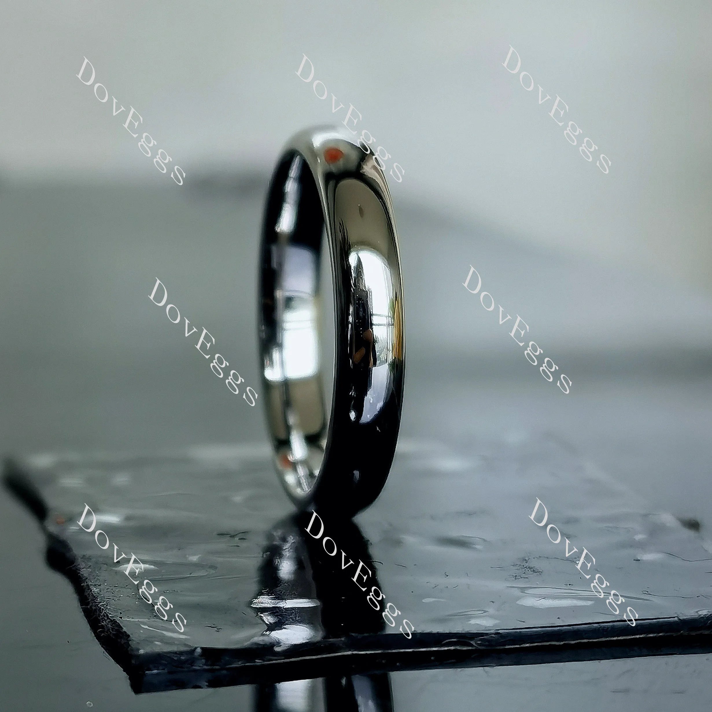Doveggs plain wedding band-2.0/3.0mm band width