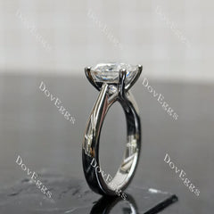 (Size 4.75-7.5) Doveggssterling silver moissanite engagement ring