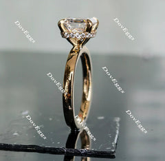 Doveggs hidden halo engagement ring semi-mount only(Exclusively to DovEggs Stones)