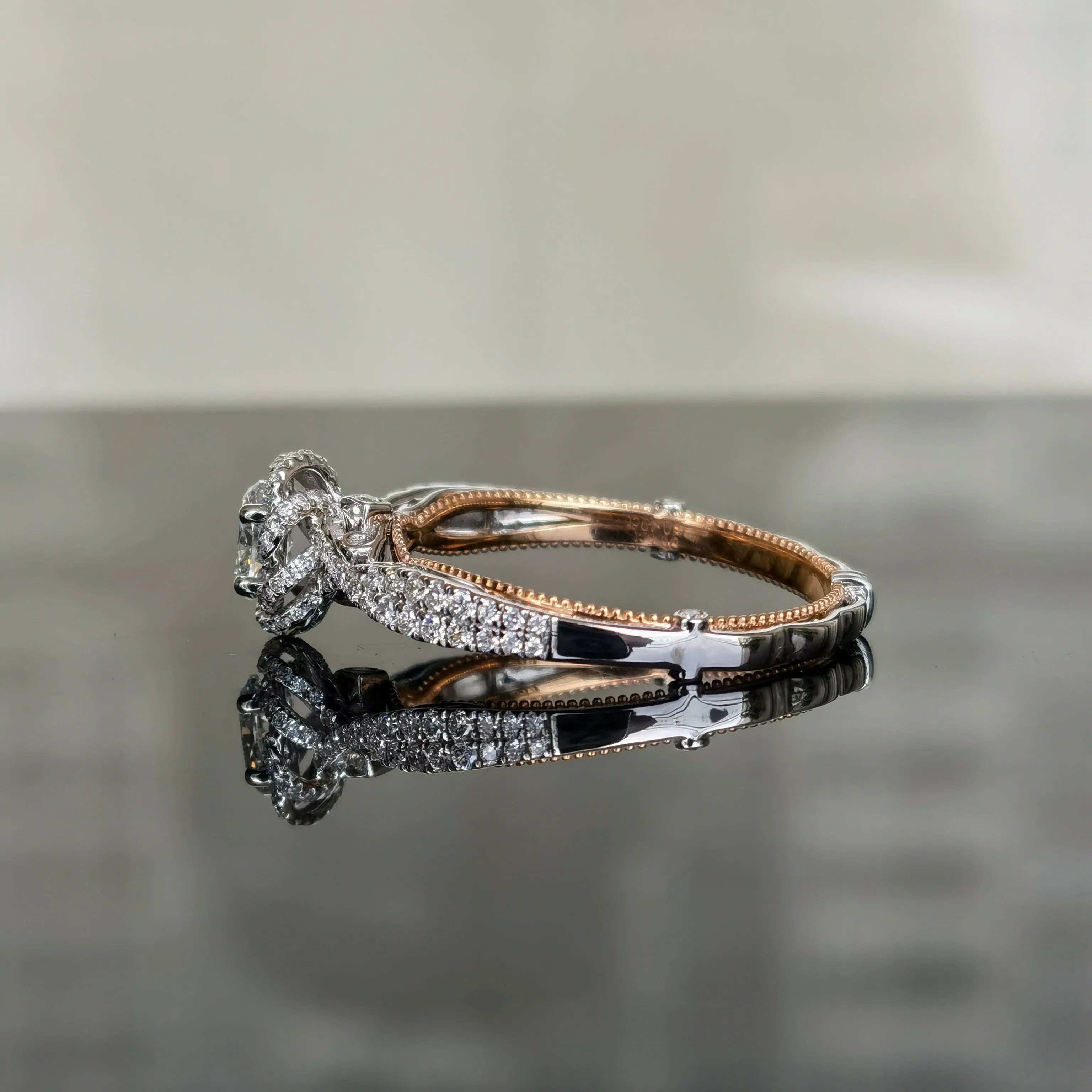 doveggs 0.5 carat oval lab created diamond CVD engagement ring(size 11.5)