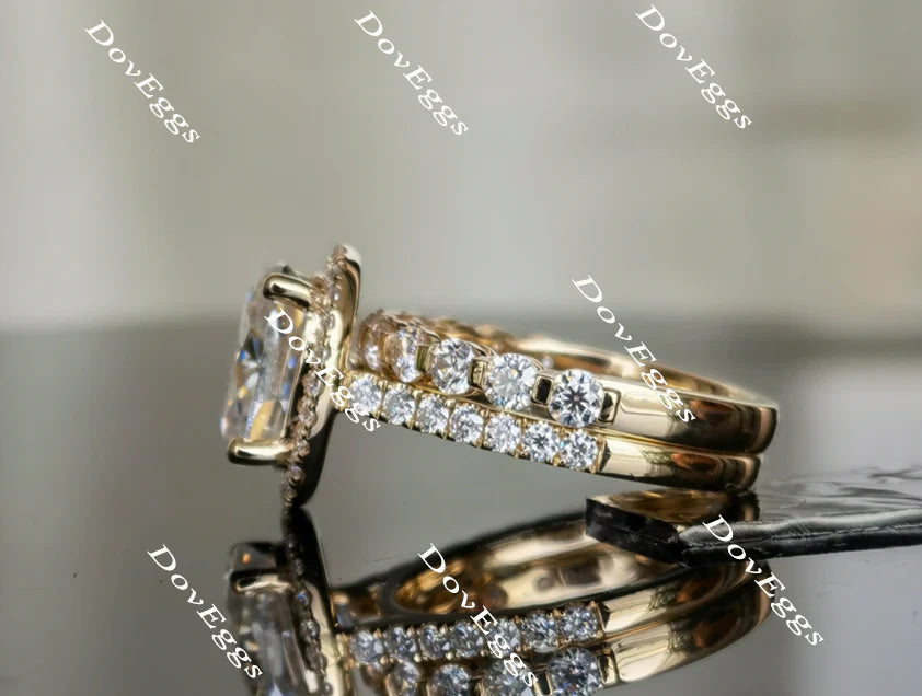 Halo engagement ring only semi-mount only(Exclusively to DovEggs Stones)