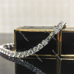 (8 inches) Doveggs 4mm round moissanite tennis bracelet