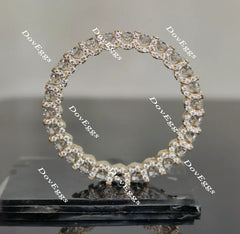 doveggs round full eternity moissanite/lab grown diamond wedding band-2.9mm band width