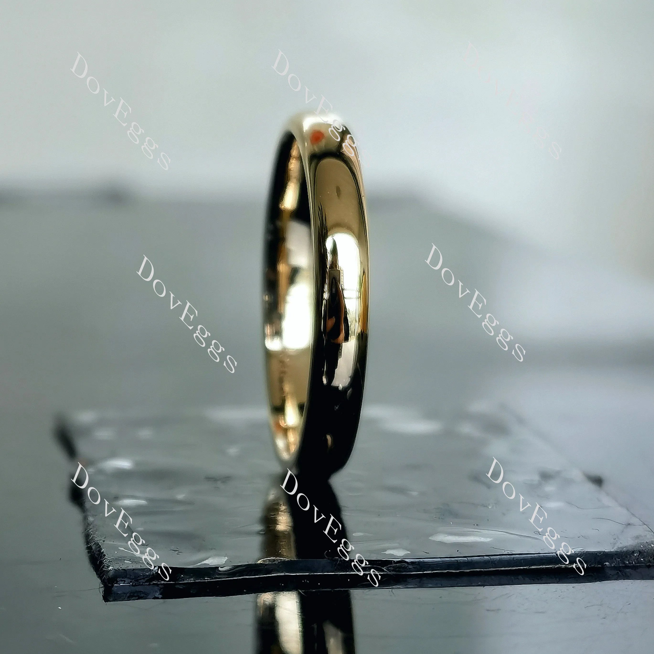 Doveggs plain wedding band-2.0/3.0mm band width