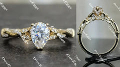 Doveggs vintage pave engagement ring only semi-mount only(Exclusively to DovEggs Stones)