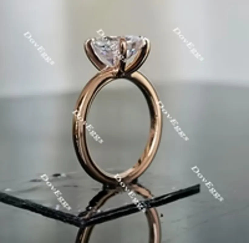 Doveggs solitaire engagement ring semi-mount only(Exclusively to DovEggs Stones)