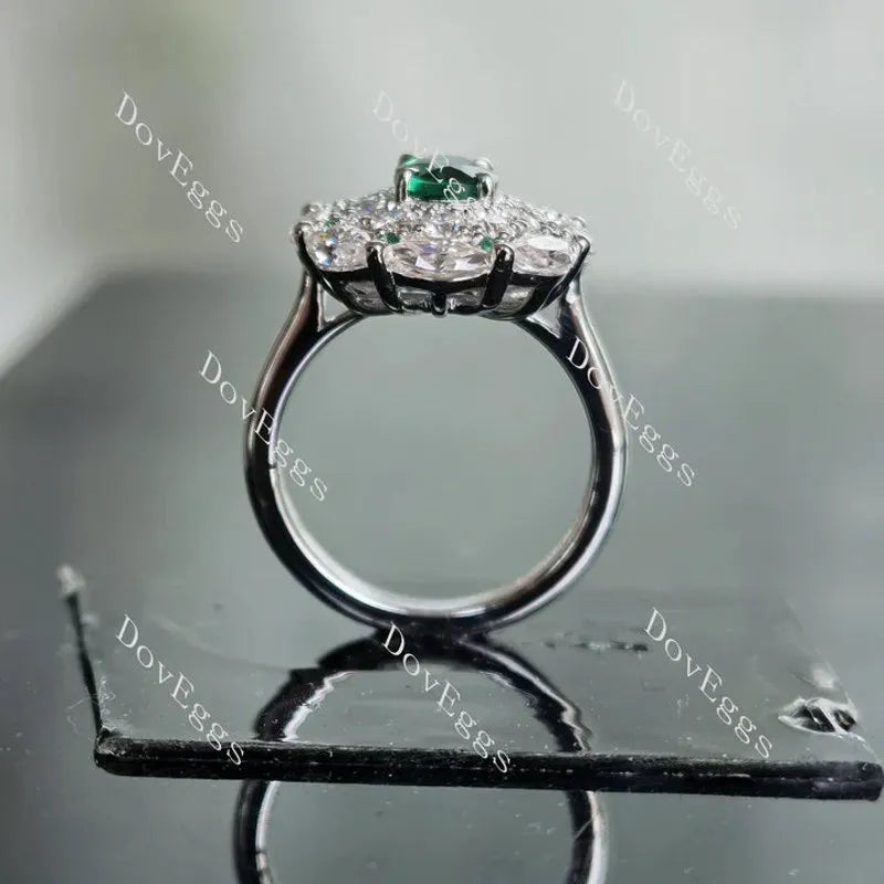 DovEggs double halo engagement ring semi-mount only(Exclusively to DovEggs Stones)