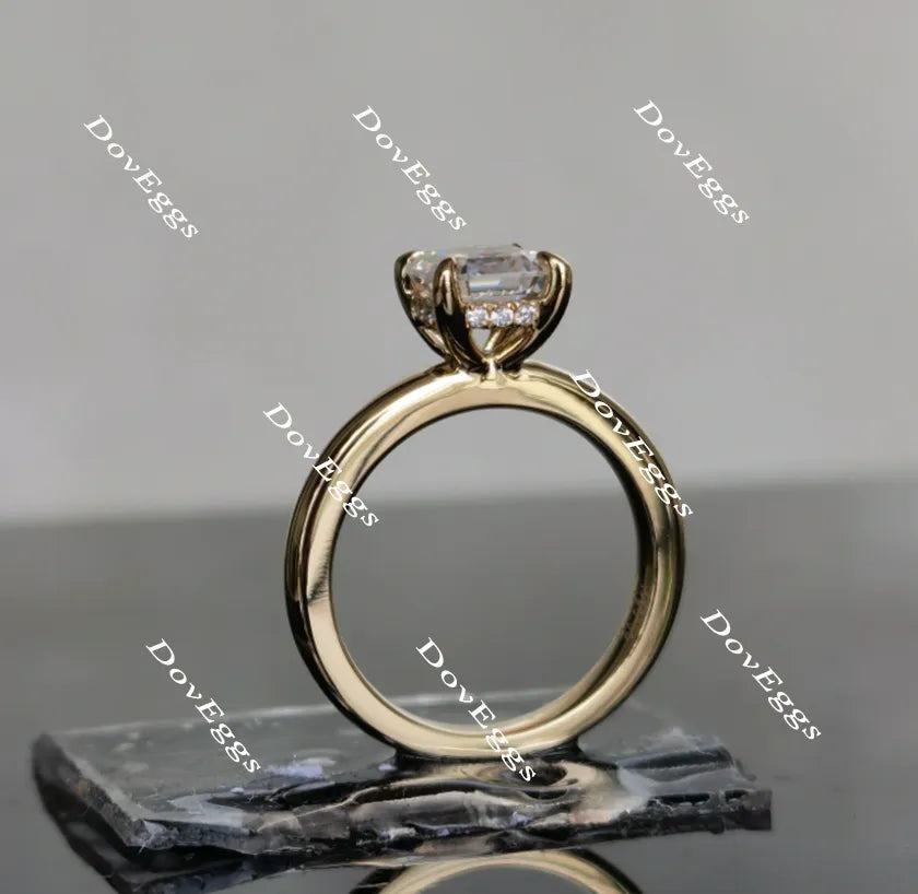 Doveggs solitaire moissanite engagement ring