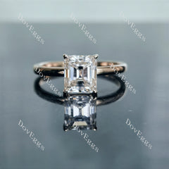 Doveggs Elizabeth Taylor Krupp cut moissanite engagement ring