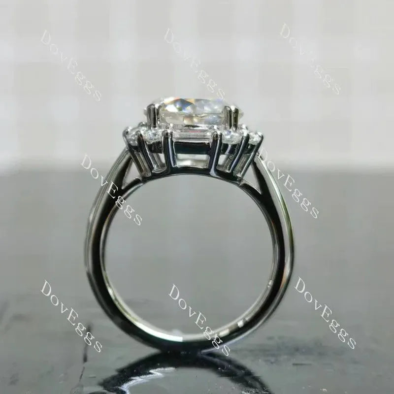 Doveggs halo vintage engagement ring semi-mount only(Exclusively to DovEggs Stones)