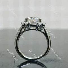 Doveggs halo vintage engagement ring semi-mount only(Exclusively to DovEggs Stones)
