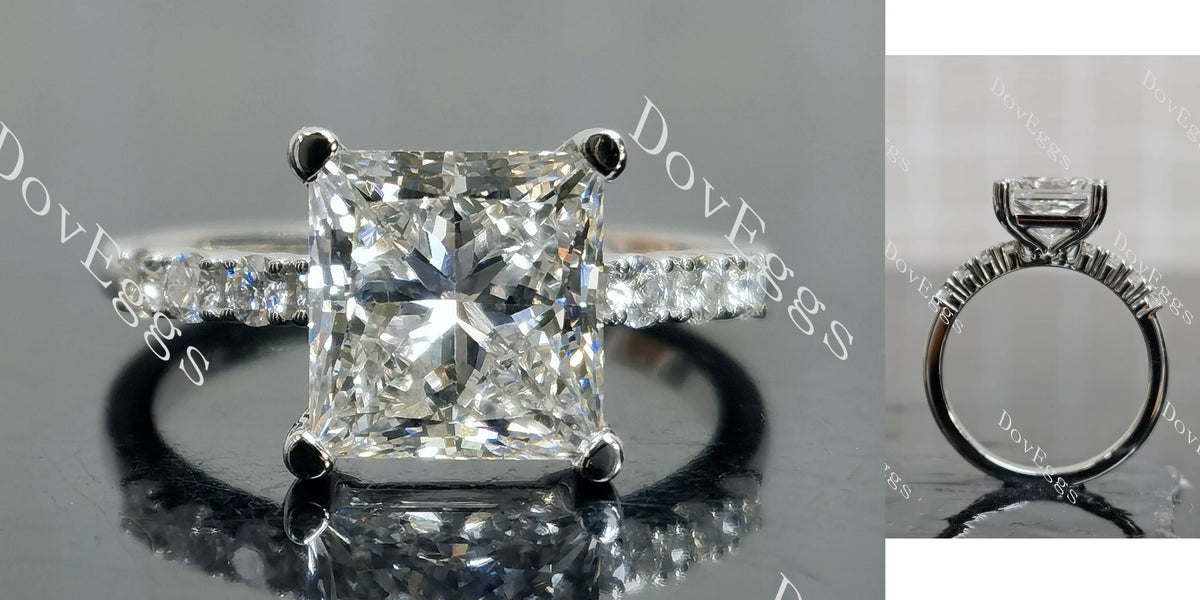 The Kaylee Princess Pave Lab Grown Diamond Engagement Ring