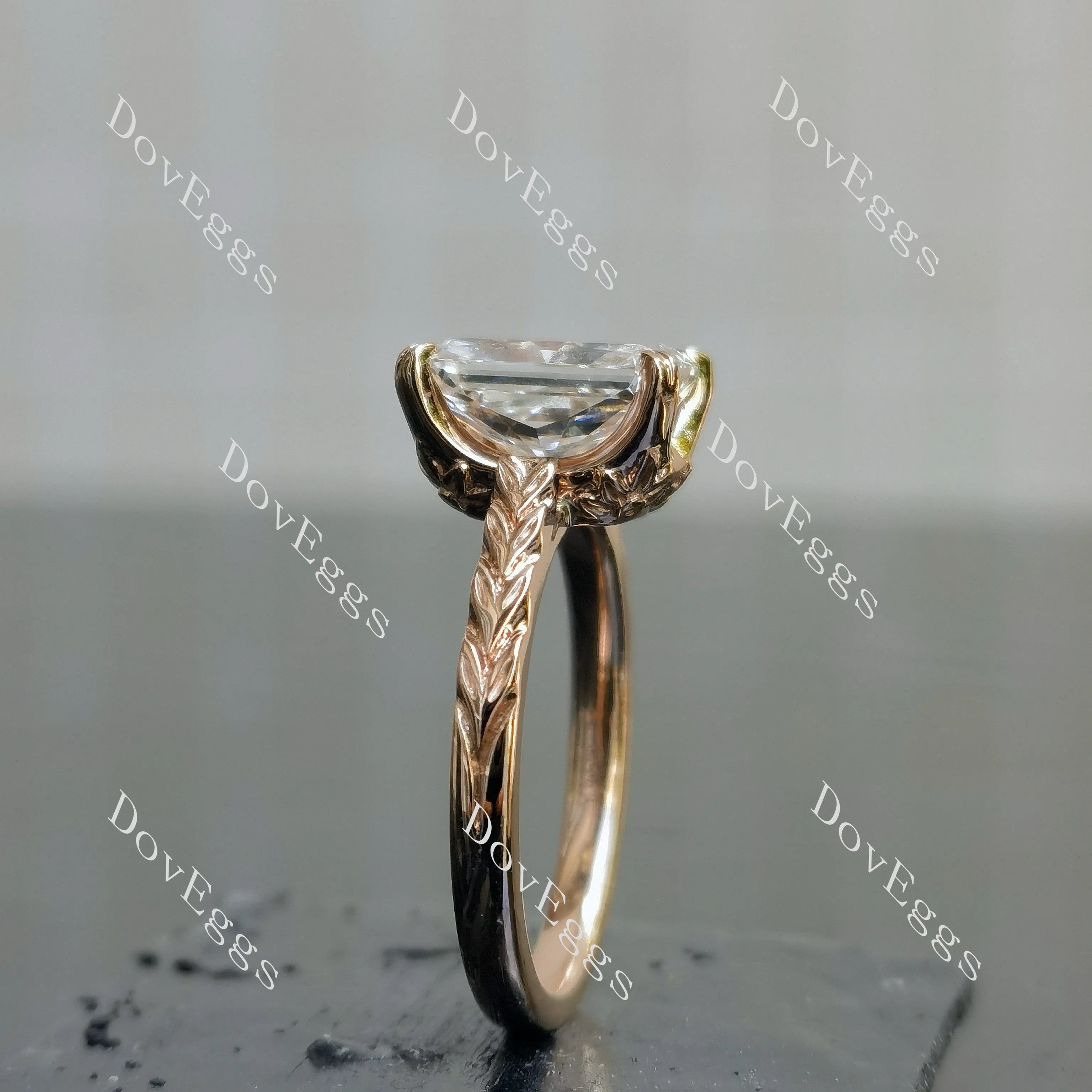Brayleigh Radiant Solitaire Lab Grown Diamond Bridal Set (2 rings)