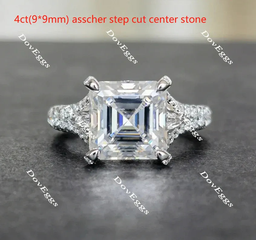 The Brooklyn split shank engagement ring only semi-mount only(Exclusively to DovEggs Stones)