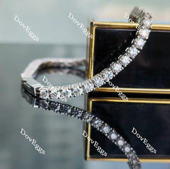 Doveggs round moissanite/lab grown diamond tennis bracelet
