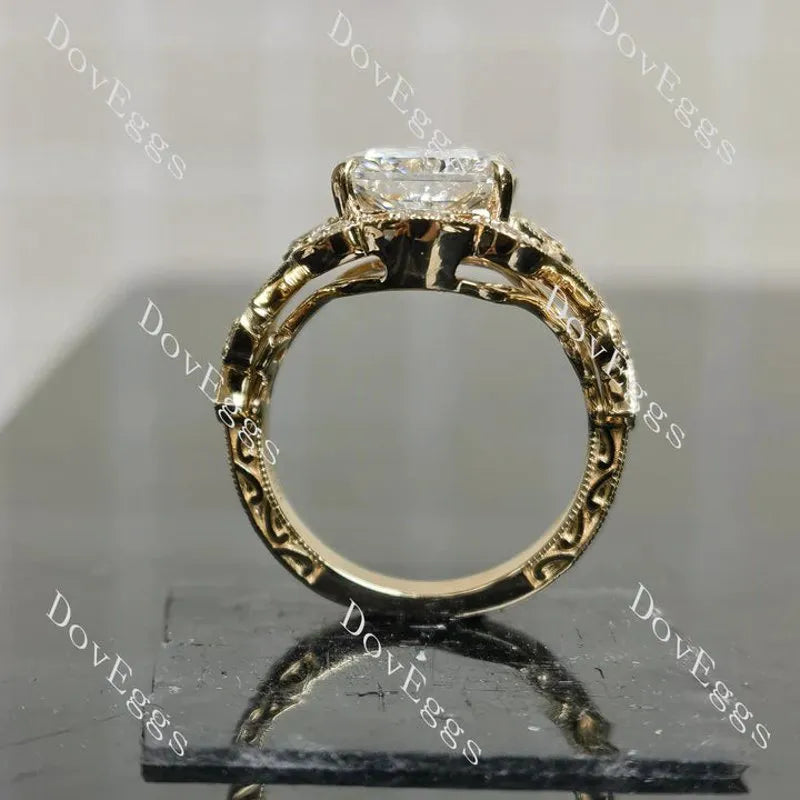 Vintage art deco engagement ring semi-mount only(Exclusively to DovEggs Stones)
