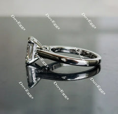 Doveggs solitaire art deco moissanite engagement ring