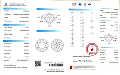 DovEggs 1.100ct Round Blue VS2-LAB GROWN DIAMOND-LGS410518