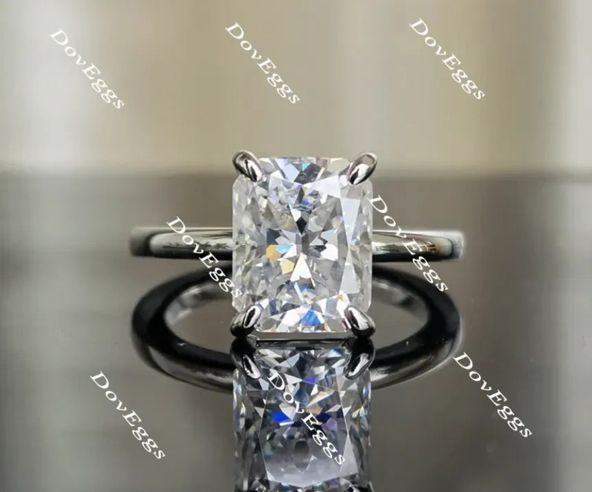 Doveggs solitaire moissanite engagement ring