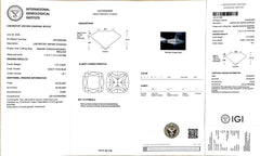 1.97ct Square Cushion Lab Diamond – Fancy Vivid Blue Color VS1 | Doveggs Certified