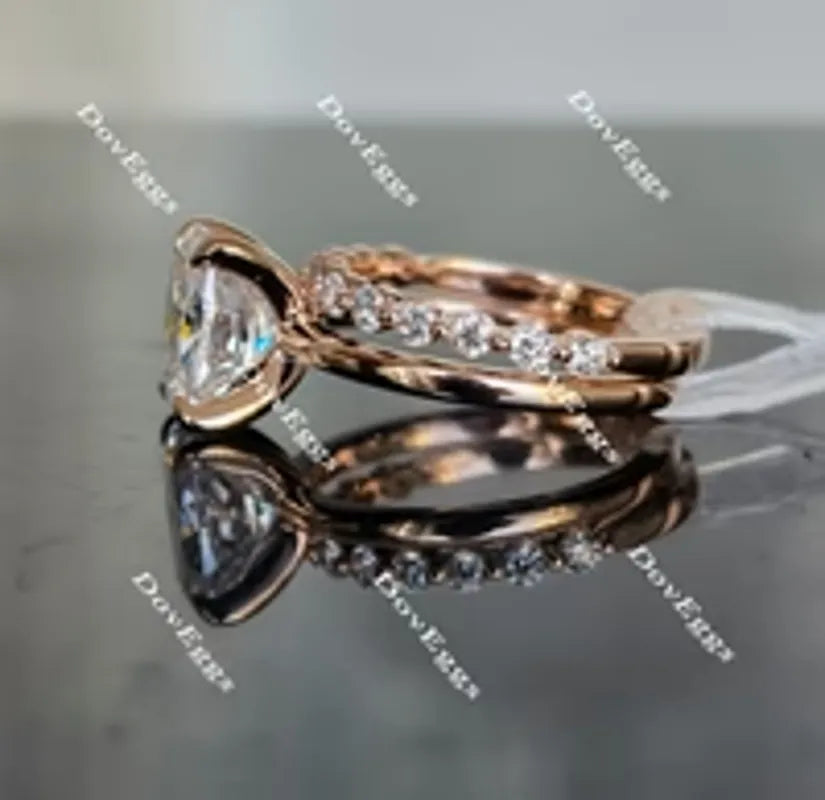 Doveggs solitaire engagement ring semi-mount only(Exclusively to DovEggs Stones)