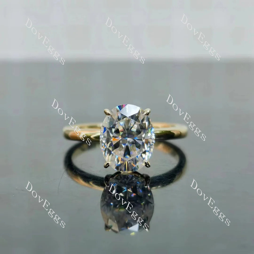 Doveggs solitaire engagement ring semi-mount only(Exclusively to DovEggs Stones)