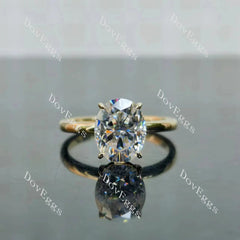 Doveggs solitaire engagement ring semi-mount only(Exclusively to DovEggs Stones)